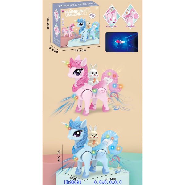 Musical Pony with Lights - BLL - MT - 708T - HJ - Planet Junior