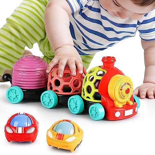 Musical Soft Teether Rattle Train Set Assorted | 1 Pcs - BLL - DK - 35856 - Planet Junior