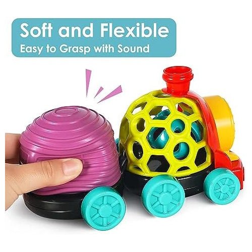 Musical Soft Teether Rattle Train Set Assorted | 1 Pcs - BLL - DK - 35856 - Planet Junior