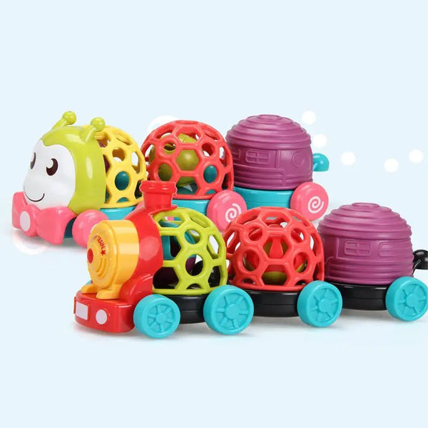 Musical Soft Teether Rattle Train Set Assorted | 1 Pcs - BLL - DK - 35856 - Planet Junior