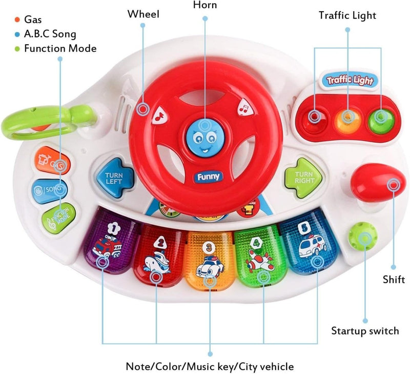 Musical Steering Wheel Piano - RT2013 - Planet Junior