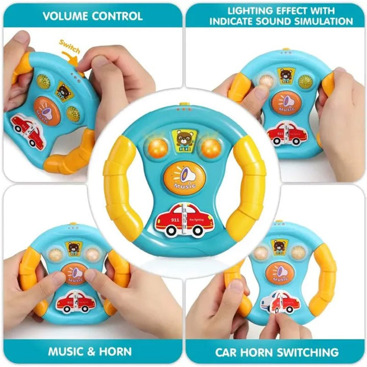 Musical Steering Wheel with Lights - BLL - MT - 855 - 70D - Planet Junior