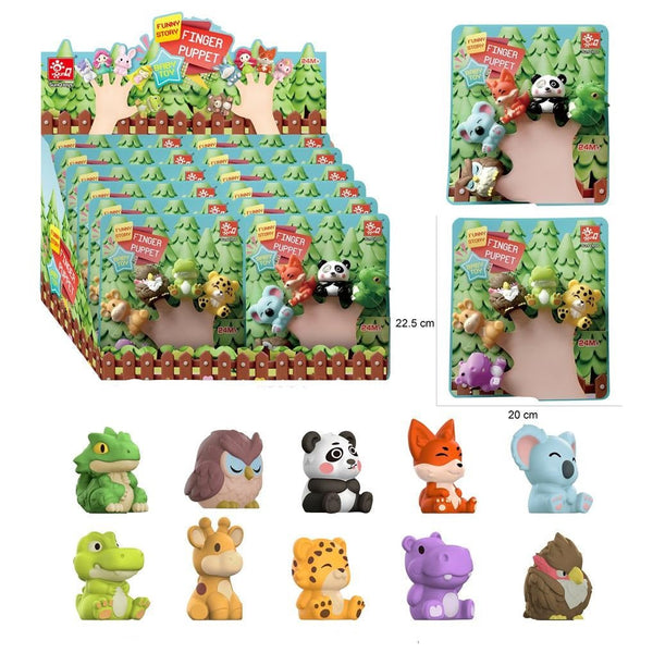 New Cute Rubber Finger Animals Puppet Set for Kids - SQ22001 - Planet Junior