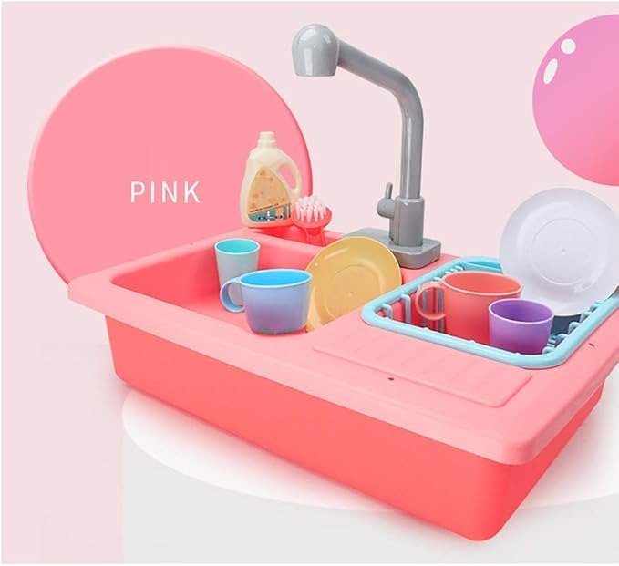 New Realistic Electric Dishwasher Kitchen Sink Set - 236A - Planet Junior