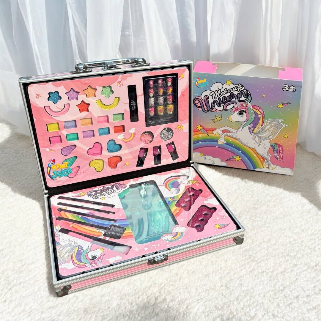 New Unicorn Briefcase Make Up Box - AKT2059B - Planet Junior