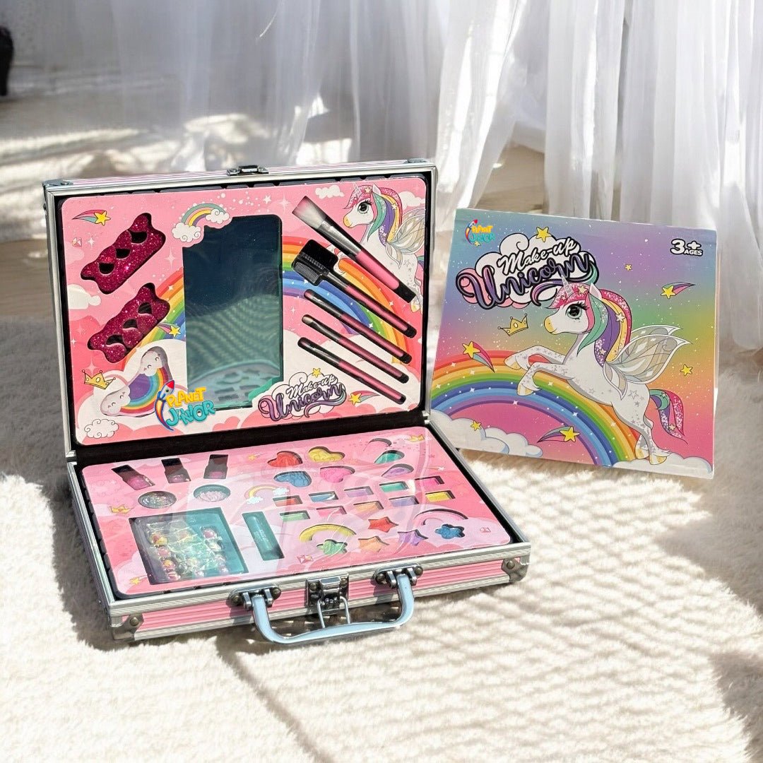 New Unicorn Briefcase Make Up Box - AKT2059B - Planet Junior