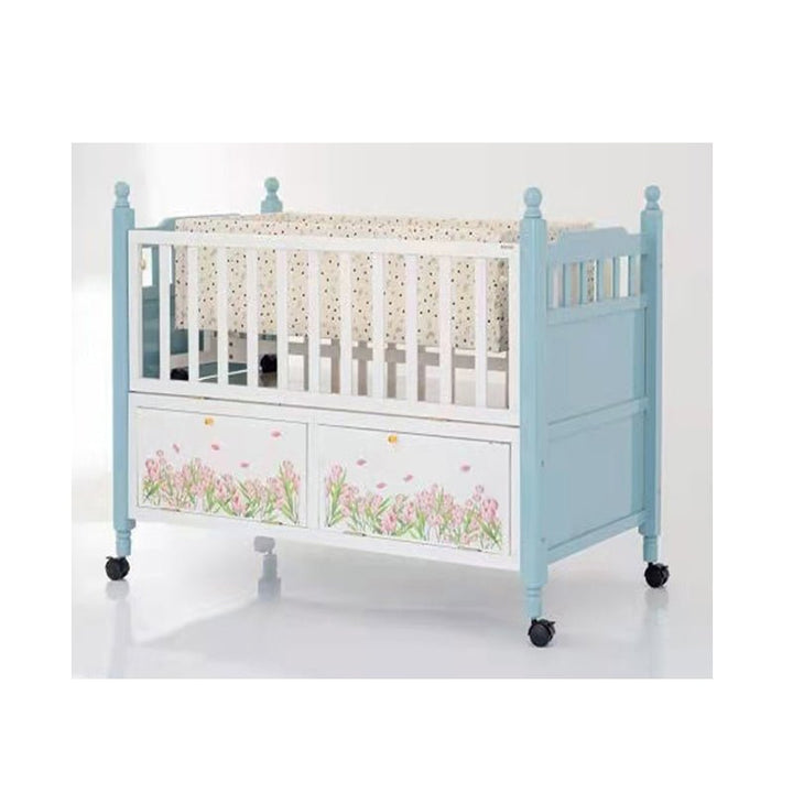 NewbornNest Baby Cot - BLL - BC - 6623DP - BLUE - Planet Junior