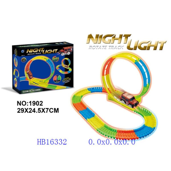 Night Light Rotate Car Track Set - BLL - TR - 1902 - Planet Junior