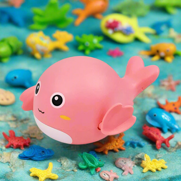 Ocean - Themed Bath Set – Swimming Whale & Dolphin Friends for Toddlers - KT - 1663 - 1 - Planet Junior