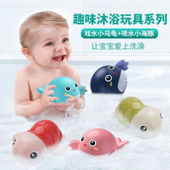 Ocean - Themed Bath Set – Swimming Whale & Dolphin Friends for Toddlers - KT - 1663 - 1 - Planet Junior