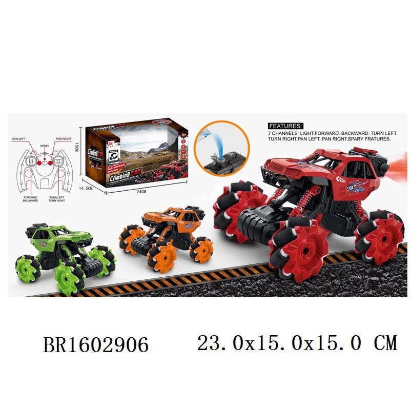 Off - Road Remote Control Stunt Car with Spray Assorted - BLL - RC - 016FN - Planet Junior