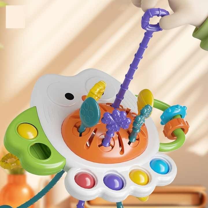 Owl Shaped Pull String Educational Ball for Kids - 368 - 30 - Planet Junior