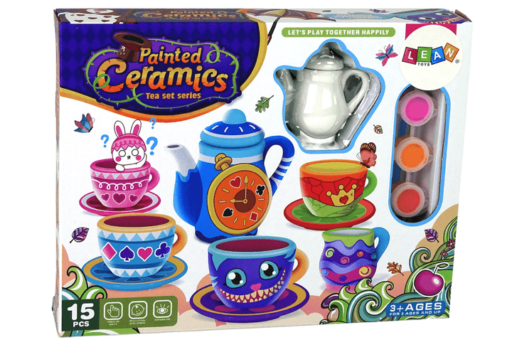 Paint Your Own Ceramic Tea Set - BLL - GT - 868 - 21D - Planet Junior