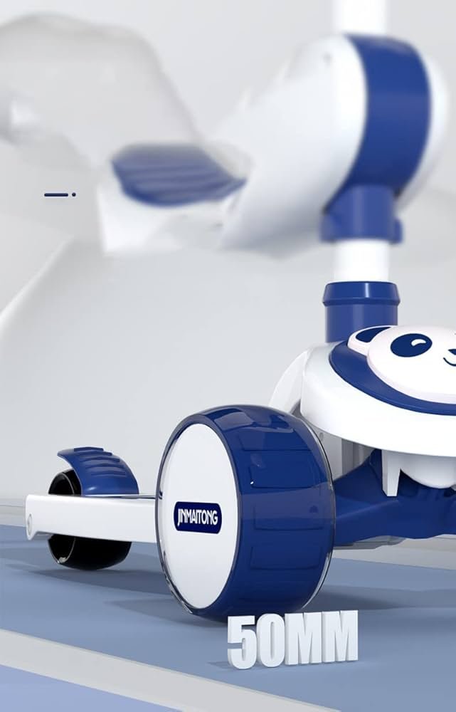 Panda 2 - in - 1 Foldable Kids Scooty with Music & Lights - AKT-MJT6681A-1 - Planet Junior