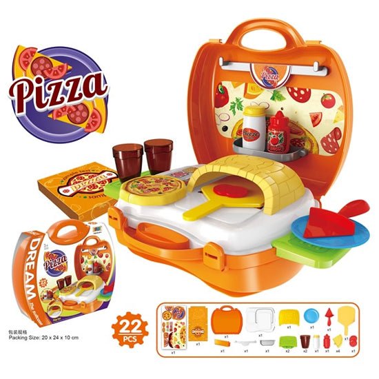 Pizza Pretend Play Set | 22 Pcs - BLL - GT - 8313 - Planet Junior