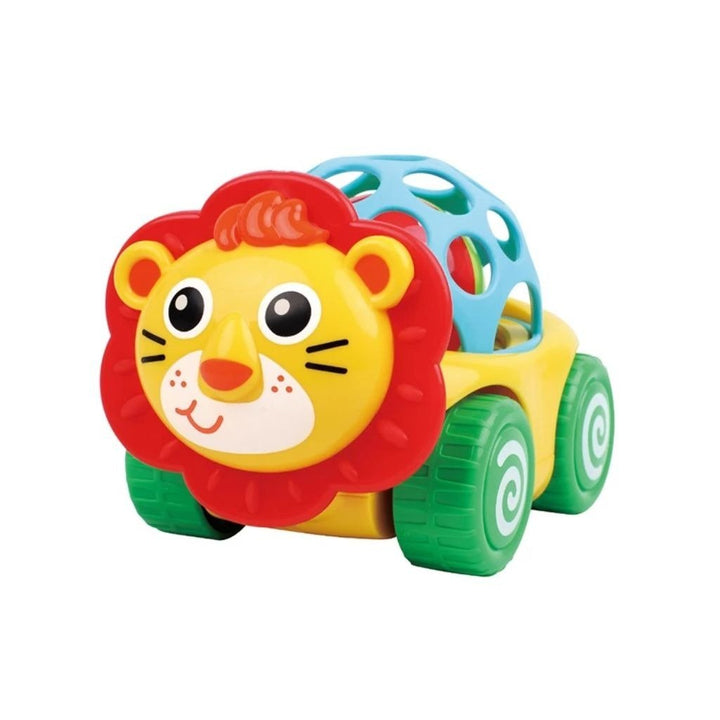 Playful Baby Lion Car Toy for Grasping and Rolling - BLL - RT - 2858 - 3 - Planet Junior