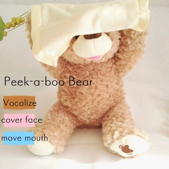 Playful Peek - a - Boo Stuffed Bear - AB5006 - Planet Junior