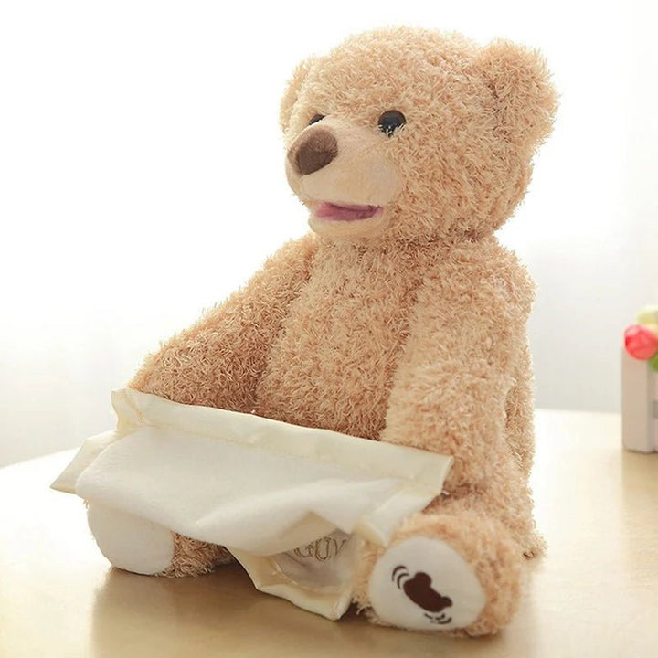 Playful Peek - a - Boo Stuffed Bear - AB5006 - Planet Junior