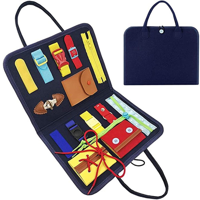 Portable Handbag Style Educational Activities Busy Board - AB998 - Planet Junior