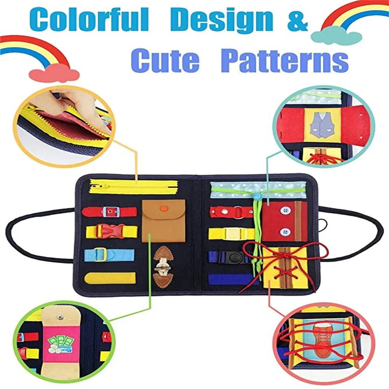 Portable Handbag Style Educational Activities Busy Board - AB998 - Planet Junior