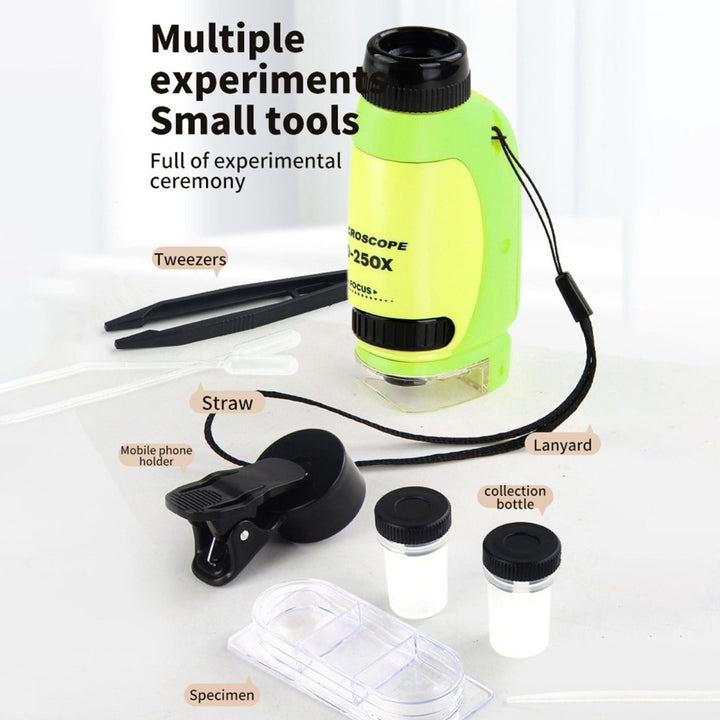 Portable Smart Microscope With 250x Magnification For Kids - AKT - 229A - Planet Junior