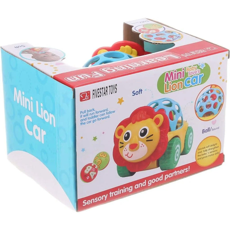 Pull Back Lion Car - BLL - DK - 35203 - Planet Junior