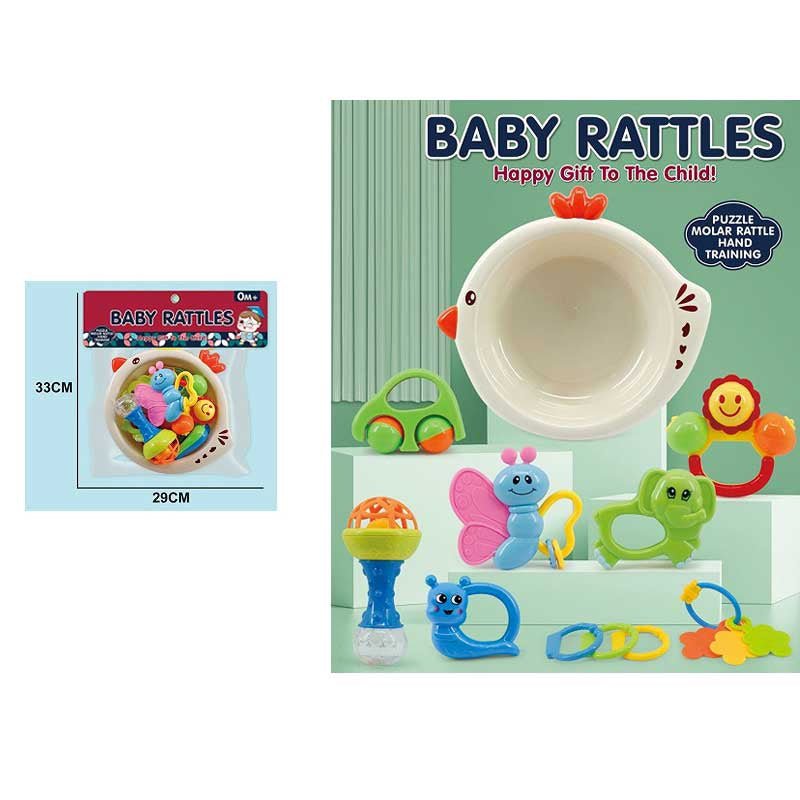 Puzzle Molar Rattles Hand Training Set | 9 Pcs - BLL - RT - 7200BM - Planet Junior