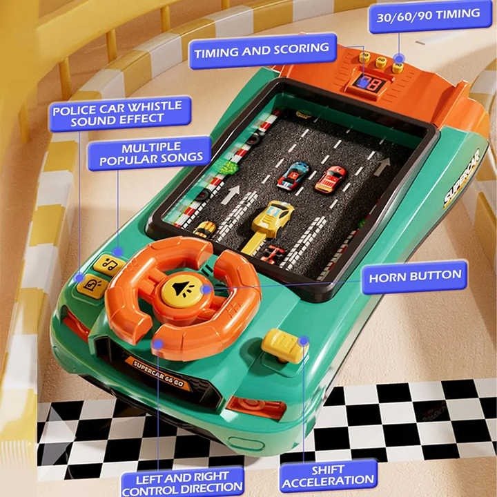 Racing Adventure Steering Wheel Console Game for Little Drivers - BJ023 - Planet Junior