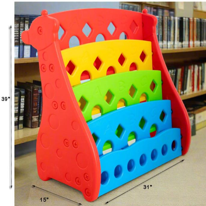 Rainbow Color Book Rack | L - 31" W - 15" H - 39" - BLL - SL - 104 - 2 - Planet Junior