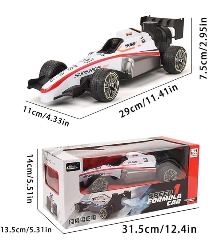 RC Formula Drift Car 1:14 – Spray Mist Effect, Lights, Rechargeable Battery - UT-575 - Planet Junior