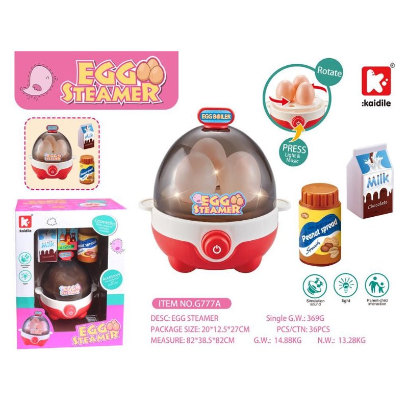 Realistic Egg Steamer with Music and Lights - BLL - GT - 777AG - Planet Junior