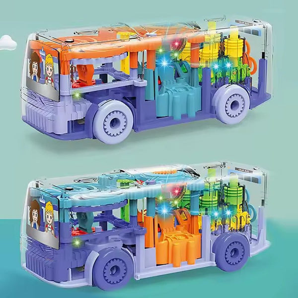 Realistic Transparent Gear Musical Bus - BL638 - Planet Junior