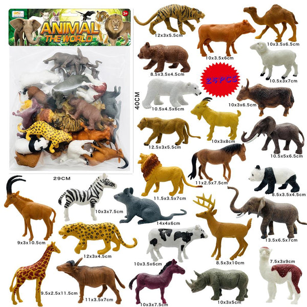 Realistic Wild Animal 25 Pcs Set - RT716 - Planet Junior