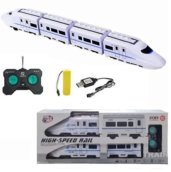 Rechargeable RC Bullet Train with Forward/Reverse Control & Lights - ZZ-995 - Planet Junior