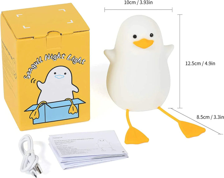 Rechargeable Squishy Seagull Night Light Lamp - ZT117 - Planet Junior