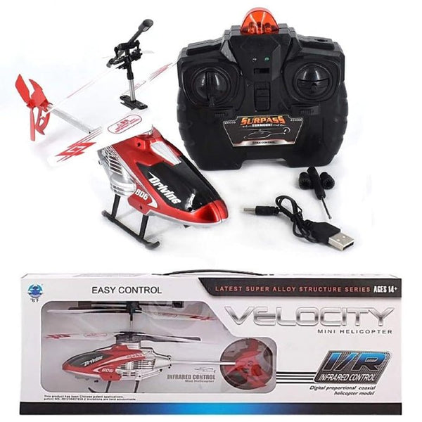 Remote Control 2.5 Channel Velocity Rechargeable Helicopter - BL806 - Planet Junior