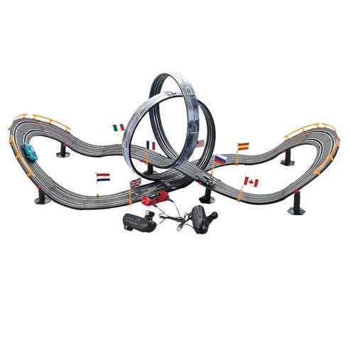 Remote Control Electric Track Racing Car with Lights – Transformer - Style Controller Charger Included - AKT - 9128D - Planet Junior