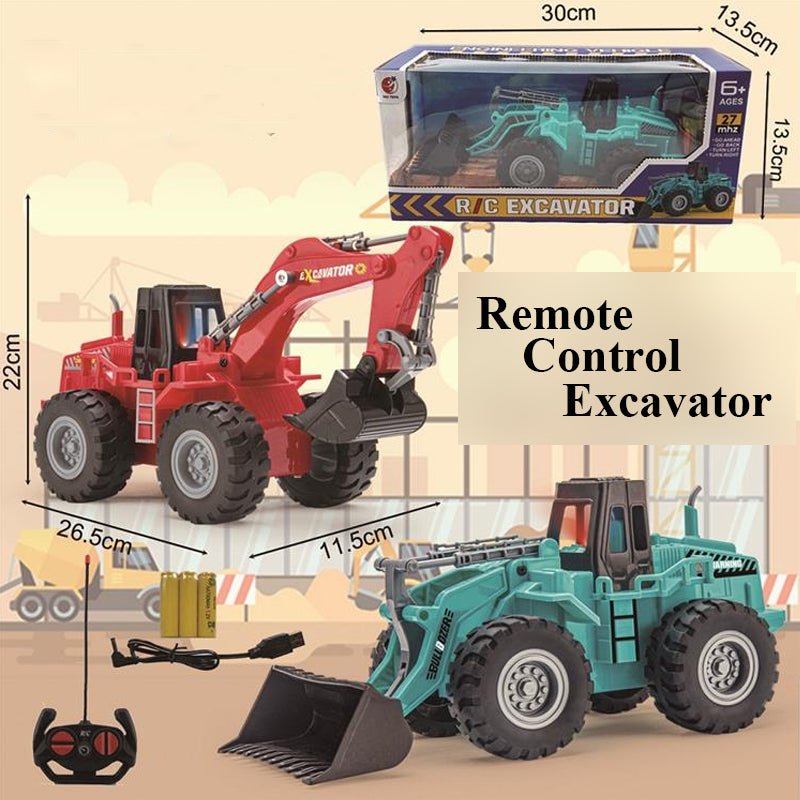 Remote Control Excavator Assorted | 1 Pcs - BLL - RC - 163 - 8217E - Planet Junior