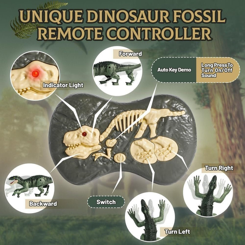 Remote Control Wild Life Dinosaur with Roaring & Runnning Feature - 666 - 75A - Planet Junior