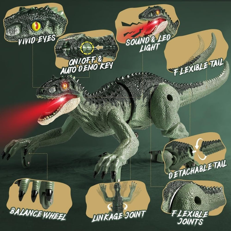 Remote Control Wild Life Dinosaur with Roaring & Runnning Feature - 666 - 75A - Planet Junior