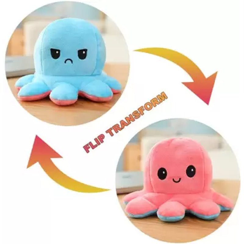 Reversible Flip Octopus Plush Stuffed Toy - SST05 - Planet Junior