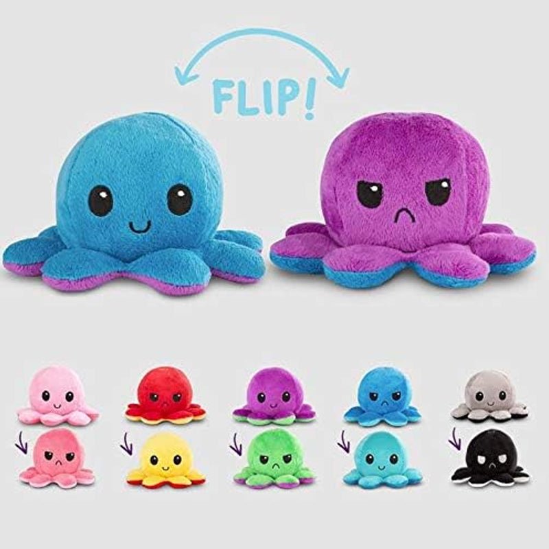 Reversible Flip Octopus Plush Stuffed Toy - SST05 - Planet Junior