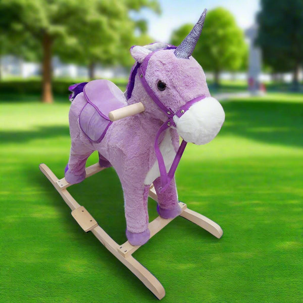 Ride - On Plush Unicorn Rocker - BLL - RH - 0060 - Planet Junior