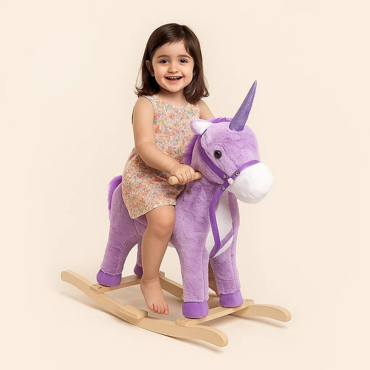 Ride - On Plush Unicorn Rocker - BLL - RH - 0060 - Planet Junior