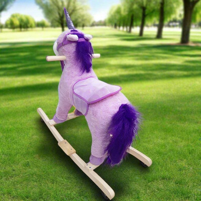 Ride - On Plush Unicorn Rocker - BLL - RH - 0060 - Planet Junior