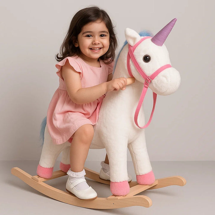 Ride - On Plush Unicorn Rocker - BLL - RH - 0060 - Planet Junior