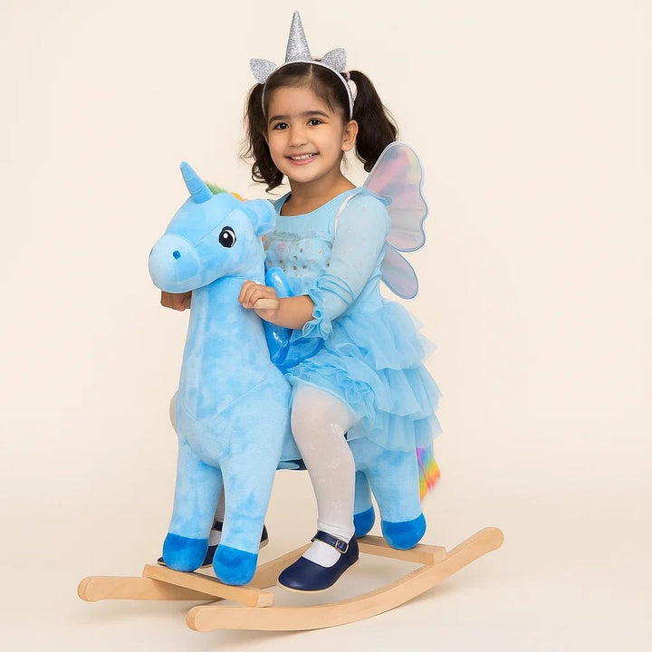 Rocking Unicorn for Kids with Soft Seat - BLL - RH - 19335UNICORN - Planet Junior