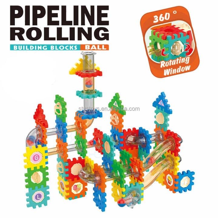 Rolling Ball Pipeline Building Blocks Set - BLL - BL - 039E - Planet Junior