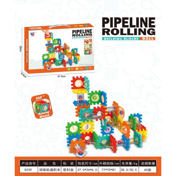 Rolling Ball Pipeline Building Blocks Set - BLL - BL - 039E - Planet Junior