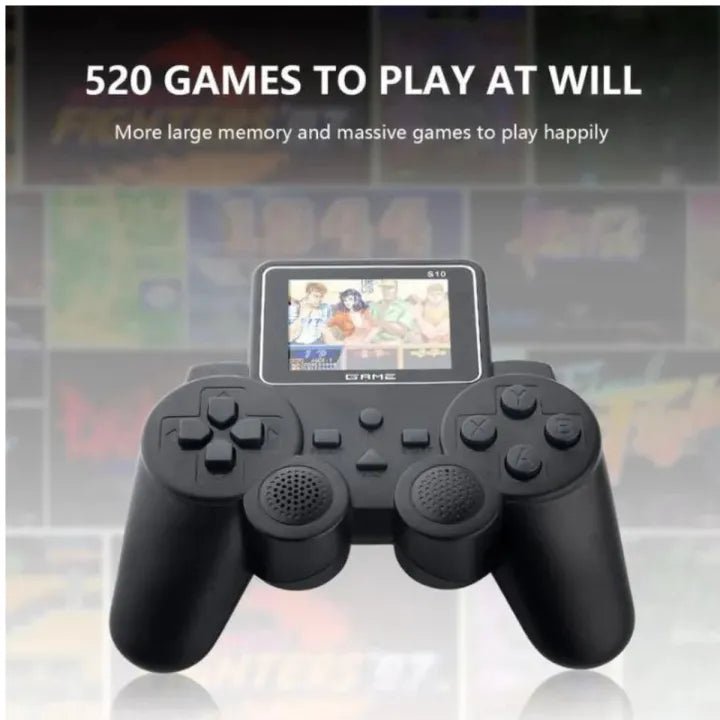S10 Mini Portable Retro Video Game Console – Gamepad with Digital Display & 520 Games - MT - S10 - Planet Junior